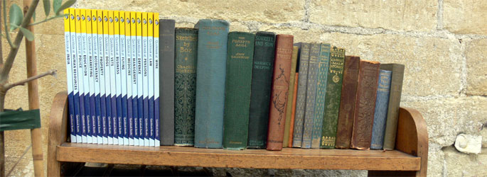 The Quicklook Range on a bookshelf